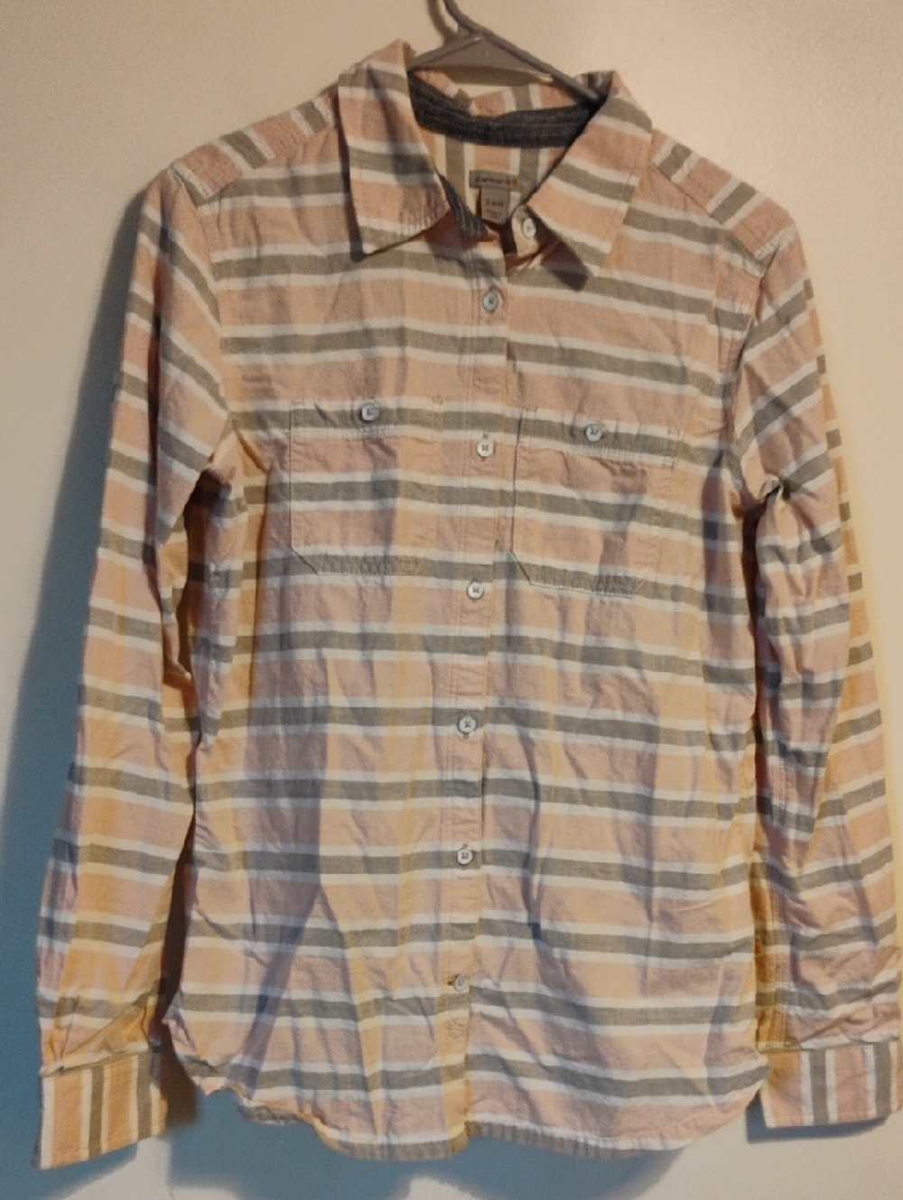 Carhartt Women’s Button Down Shirt Size Small | 100% Cotton Workwear Classic
